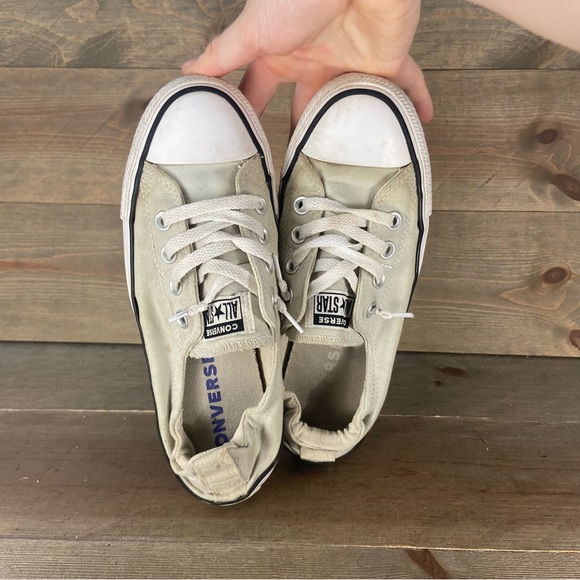 Converse all star chuck Taylor shoreline Women size 7 shoes gray slip on sneaker - Picture 6 of 8